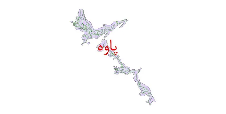 دانلود نقشه شیپ فایل شبکه معابر شهر پاوه