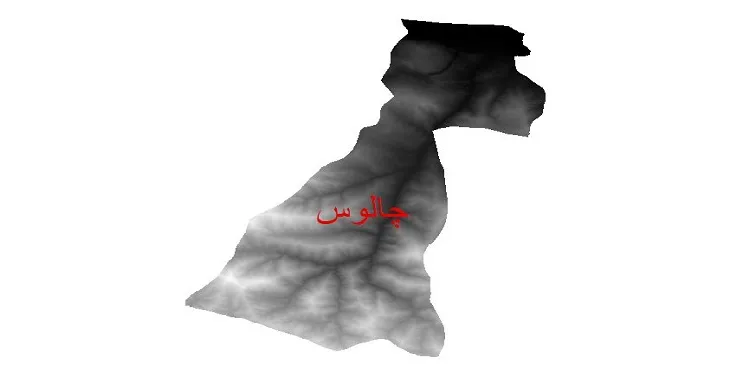 دانلود نقشه دم (DEM) شهرستان چالوس | دقت 30 متر