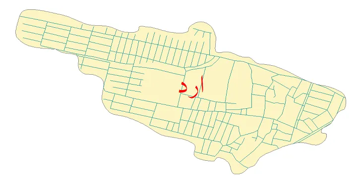 دانلود نقشه شیپ فایل شبکه معابر شهر ارد