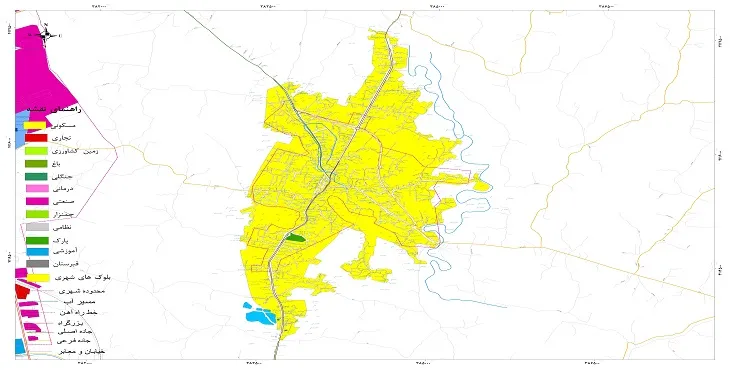 نقشه شیپ فایل (GIS) شهر سنگر 1405 + عکس با کیفیت