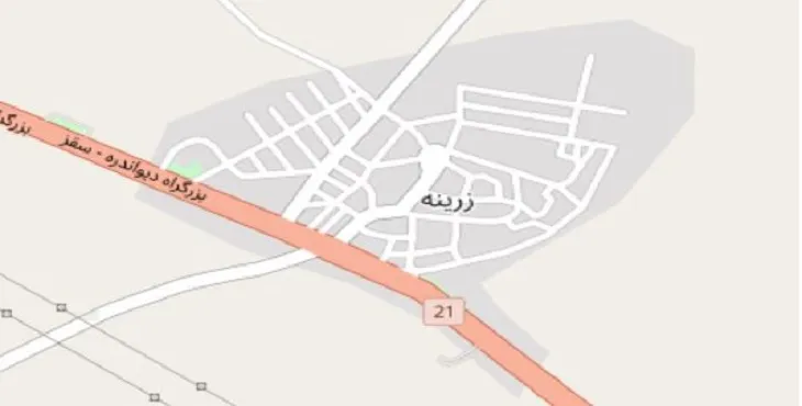 دانلود نقشه شهر زرینه + pdf با کیفیت بالا