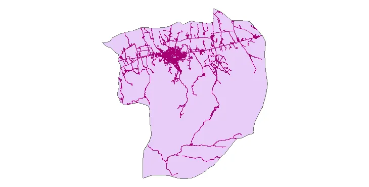 جدیدترین نقشه شیپ فایل راه های شهرستان گرگان + PDF