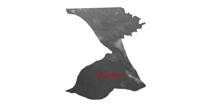 دانلود نقشه دم (DEM) شهرستان حمیدیه | دقت 30 متر