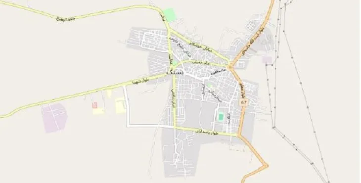 دانلود نقشه شهر بستک + pdf با کیفیت بالا