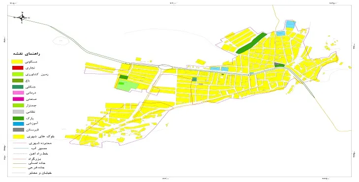 نقشه شیپ فایل (GIS) شهر صیدون 1404 + عکس با کیفیت