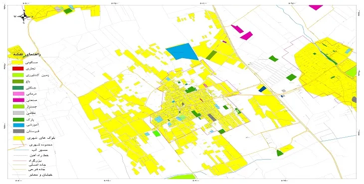 نقشه شیپ فایل (GIS) شهر شاهدشهر 1404 + عکس با کیفیت