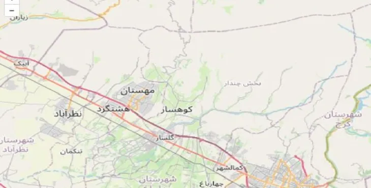 دانلود نقشه شهرستان ساوجبلاغ + pdf با کیفیت بالا