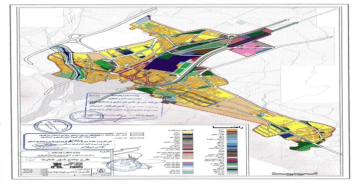دانلود نقشه کاربری اراضی شهر شازند | وضع موجود+پیشنهادی