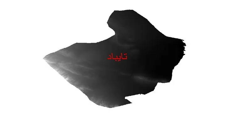 دانلود نقشه دم (DEM) شهرستان تایباد | دقت 30 متر