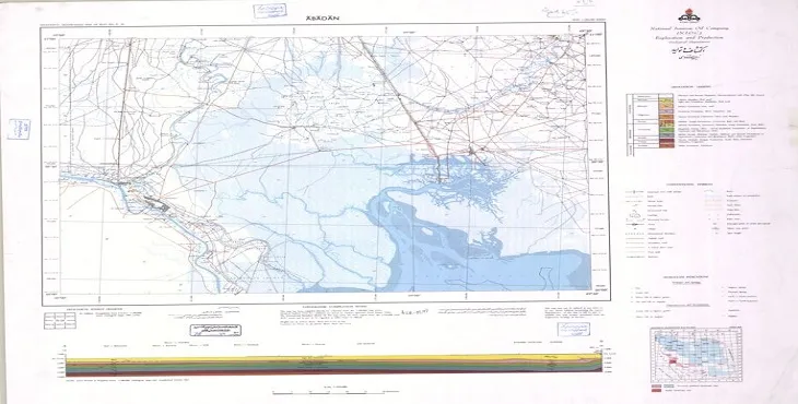 نقشه زمین‌ شناسی محدوده شهری آبادان + تصویر با کیفیت بالا