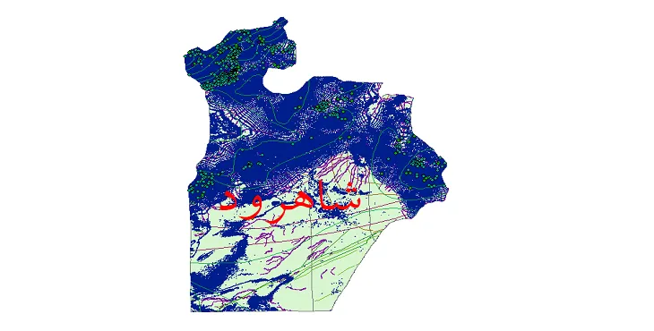 دانلود نقشه های شیپ فایل شهرستان شاهرود + کاملترین لایه GIS