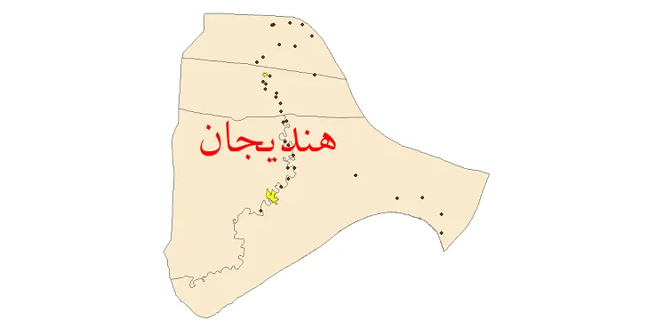 دانلود نقشه شیپ فایل (GIS) تقسیمات سیاسی شهرستان هندیجان سال 1400