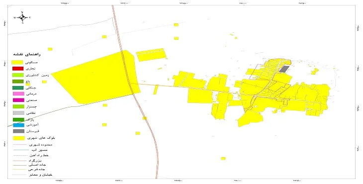 جدیدترین نقشه شهر دوساری | قابل چاپ + کیفیت بالا