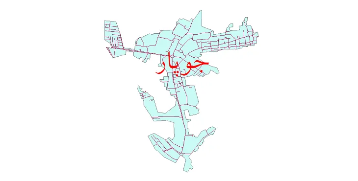 دانلود نقشه شیپ فایل شبکه معابر شهر جوپار