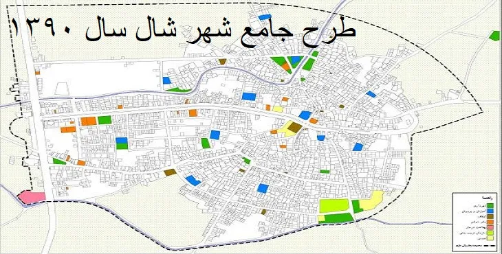 دانلود طرح جامع-تفصیلی شهر شال سال 90