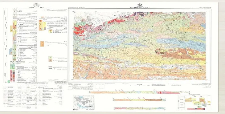 نقشه زمین‌ شناسی محدوده شهری نیکشهر + تصویر با کیفیت بالا