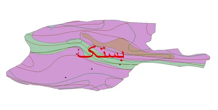نقشه شیپ‌ فایل اقلیم‌شناسی شهرستان بستک + 7 لایه اقلیمی
