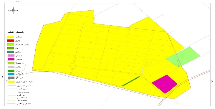 نقشه شیپ فایل (GIS) شهر منتظران 1405 + عکس با کیفیت