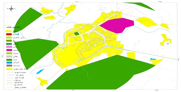 جدیدترین نقشه شهر اطاقور | قابل چاپ + کیفیت بالا