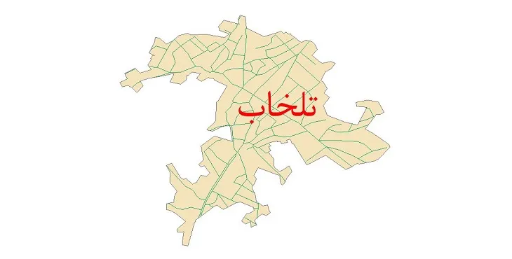 دانلود نقشه شیپ فایل شبکه معابر شهر تلخاب