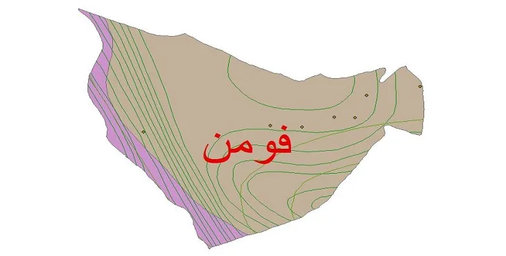 نقشه شیپ‌ فایل اقلیم‌شناسی شهرستان فومن + 7 لایه اقلیمی