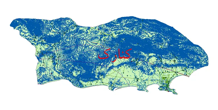 دانلود نقشه های شیپ فایل شهرستان کنارک + کاملترین لایه GIS