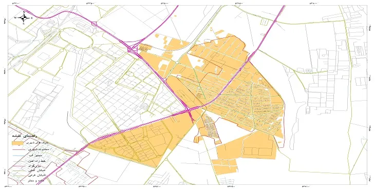 نقشه خیابان‌ها و معابر شهر باقرشهر + عکس کیفیت بالا