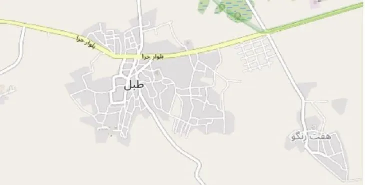 دانلود نقشه شهر طبل + pdf با کیفیت بالا
