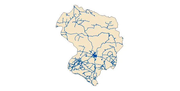 جدیدترین نقشه شیپ فایل راه های شهرستان شیروان + PDF