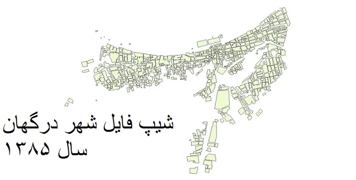 دانلود شیپ فایل بلوک آماری شهر درگهان