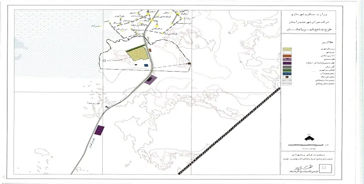 نقشه محدوده و حریم شهر رامشار | کیفیت بالا