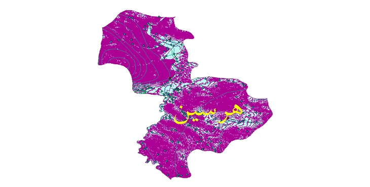 دانلود نقشه های شیپ فایل شهرستان هرسین + کاملترین لایه GIS