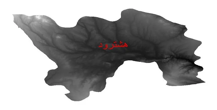دانلود نقشه دم (DEM) شهرستان هشترود | دقت 30 متر