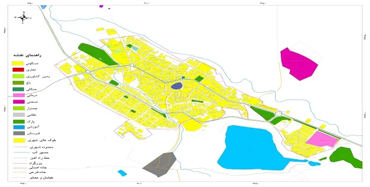 نقشه شیپ فایل (GIS) شهر گیلانغرب 1404 + عکس با کیفیت