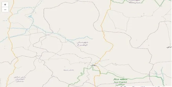 دانلود نقشه شهرستان کوهسرخ + pdf با کیفیت بالا
