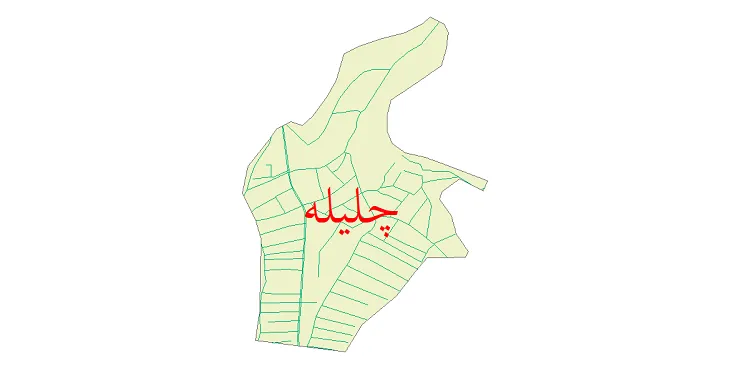 دانلود نقشه شیپ فایل شبکه معابر شهر چلیچه