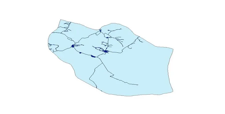 جدیدترین نقشه شیپ فایل راه های شهرستان زرین دشت + PDF