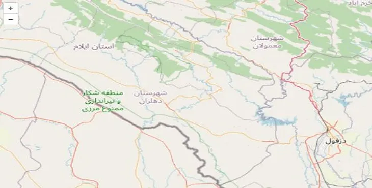 دانلود نقشه شهرستان دهلران + pdf با کیفیت بالا