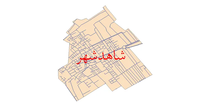 دانلود نقشه شیپ فایل شبکه معابر شهر شاهدشهر