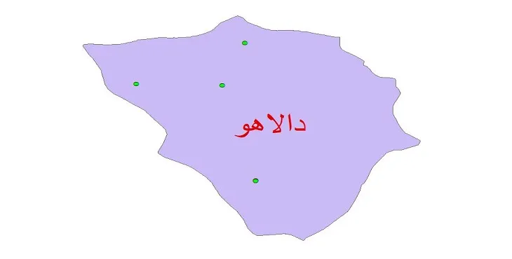 دانلود نقشه شیپ فایل کیفیت آب چاه های شهرستان دالاهو