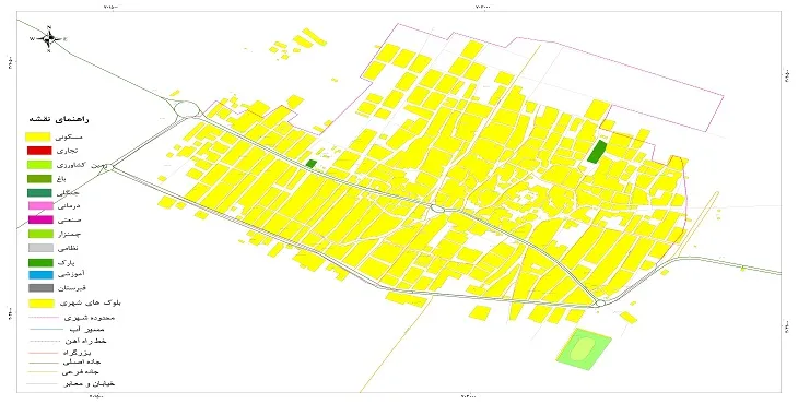 نقشه شیپ فایل (GIS) شهر وراوی 1404 + عکس با کیفیت