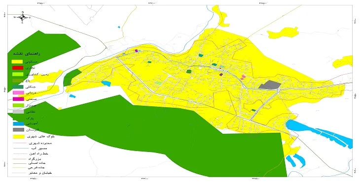 نقشه شیپ فایل (GIS) شهر املش 1405 + عکس با کیفیت
