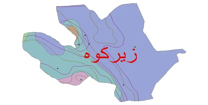 نقشه شیپ‌ فایل اقلیم‌شناسی شهرستان زیرکوه + 7 لایه اقلیمی