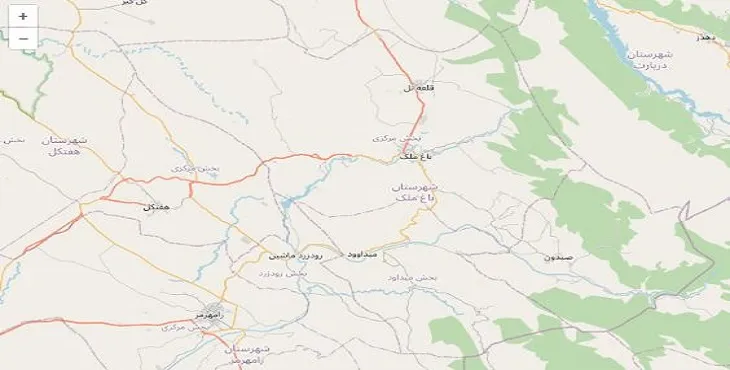 دانلود نقشه شهرستان باغملک + pdf با کیفیت بالا