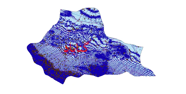 دانلود نقشه های شیپ فایل شهرستان گناباد + کاملترین لایه GIS