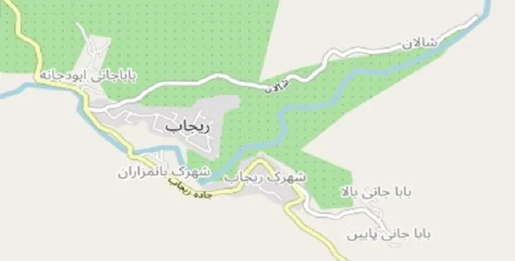 دانلود نقشه شهر ریجاب + pdf با کیفیت بالا