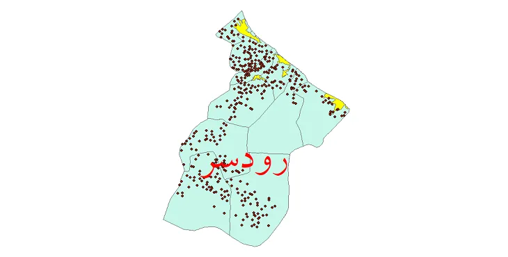 دانلود نقشه شیپ فایل (GIS) تقسیمات سیاسی شهرستان رودسر سال 1400