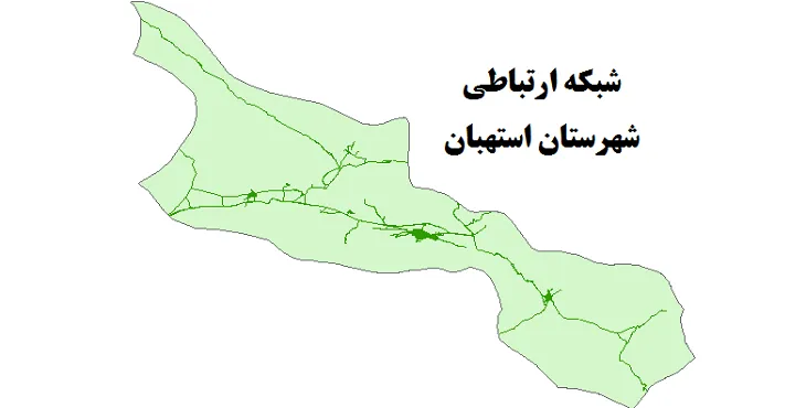 جدیدترین نقشه شیپ فایل راه های شهرستان استهبان + PDF