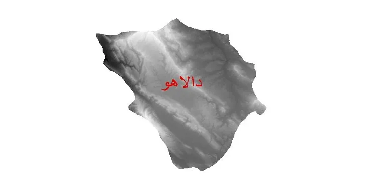 دانلود نقشه دم (DEM) شهرستان دالاهو | دقت 30 متر