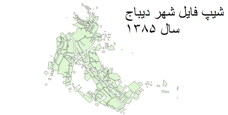 دانلود شیپ فایل بلوک آماری شهر دیباج